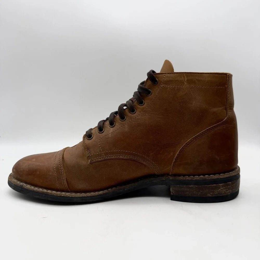Thursday Boot Co Men's size 10 D Combat Ankle Boots Brown Leather Lace up